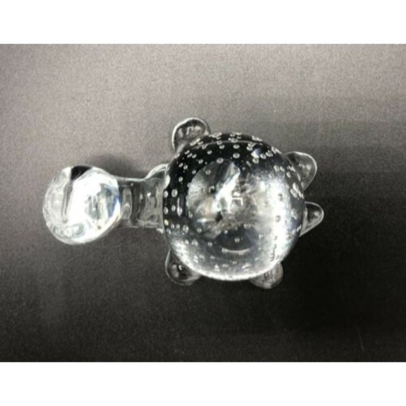 Art Glass Turtle Paperweight with Controlled Bubbles Bullicante Vintage - Picture 3 of 6
